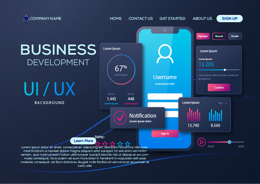 Modern Abstract Background| UI UX Background Design by Komol Khan on ...