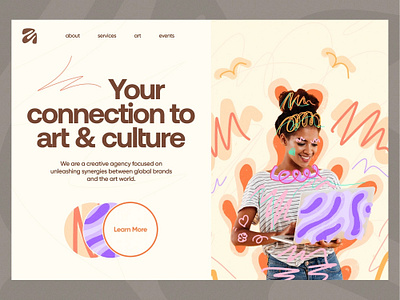 Creative Agency Landing Page branding design elementor graphic design illustration landing page web design wordpress website