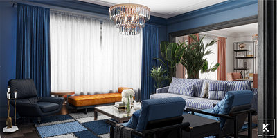 Trendy and classic beauty of Darius Edgar’s apartment rendering furniture interiordesign interiorrendering render