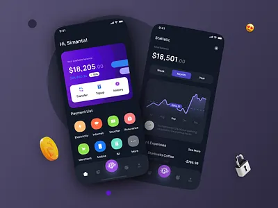 Finance app UI Design app finance app token app ui user interface website design