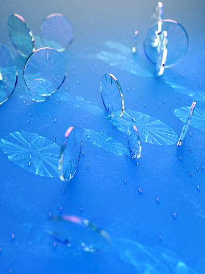 Meditation of glass creation 3d 3dart caustics cinema4d design glass redshift render surface