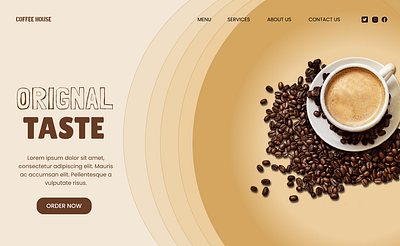 Coffee App app cafe cappuccino coffee coffee house design landing page latte mocha ui ux website