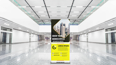 Roll up Banner 3d branding design graphic design illustration logo typography ui ux vector