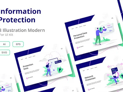 Information data Protection Web Illustrations Set app artwork brand identity brand illustration branding corporate corporate branding corporate identity design design illustration digital art digital illustration identity branding illustration illustration design illustrations design illustrator logo design visual identity web illustration
