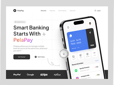 Finance Landing Page 💳 3d app bank credit card design desktop finance finance analytics fintech graphic design landing page money pelateam product design ui ui design ux wallet app web website