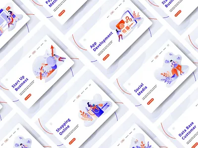 Digital Marketing Web Illustration Set artwork brand identity brand illustration branding concept corporate branding corporate identity design illustration digital art digital illustration identity branding illustration illustration design illustration designs illustrations design illustrator logo design vector visual identity web illustration