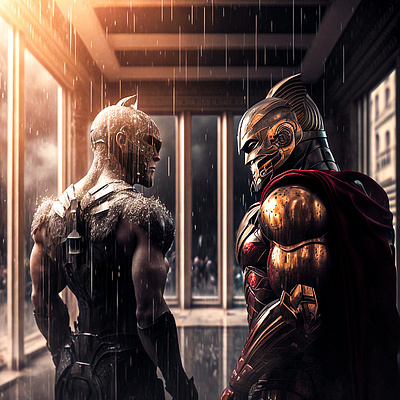 Spartan Gods 3d animation artwork design fantasy graphic design illustration logo motion graphics nft