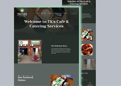 TKS Cafe & Catering Website catering webiste design elementor elementorpro landing page ui uiux ux website development wordpress