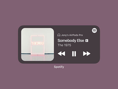 Spotify iOS Widget app app design ios modern spotify spotify widget widget widget design