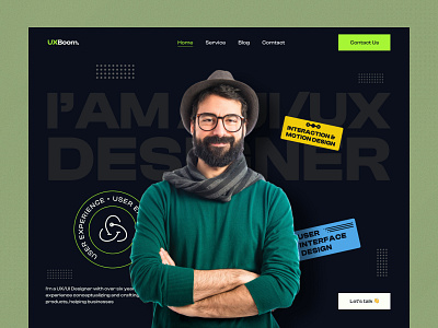 Personal Portfolio-Web Header colorful design header her section hero landing page portfolio portfolio header ui uiux web webdesign website