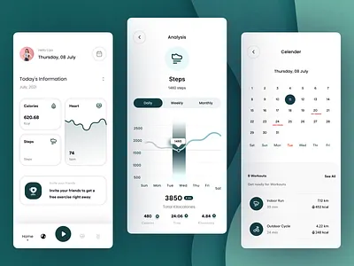 Fitness & Workout Mobile App app design fitness fitness app fitness shot gym mobile app ui design workout