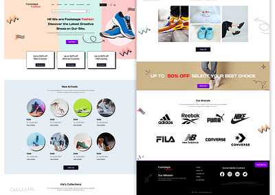 Shoes Website UI/UX Design ecommerce website figma landing page landing page design shoes shoes website shoes website uiux design ui uiux ux website website design