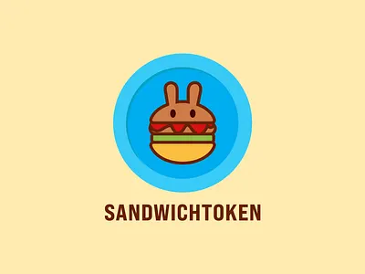 Sandwich Token branding identity burger logo cafe cartoon coffee shop creative crypto token currency food logo mascot sandwich logo sandwich token token logo