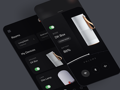 Smart Home App 3d app app design app ui application branding dark design flat home illustration logo minimal mobile mobile app mobile ui nft smart home ui uiux