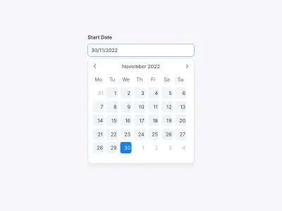 Date-picker Component app clean design design system graphic design ui