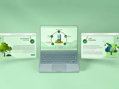 Microsite Webpage UI Design creative ui design digital illustration flat illustration illustration digital logo microsite minimal ui vector website