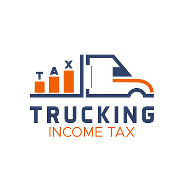 Truck logo design | trucking income tax blue logo branding creative logo creative logo design design graphic design icon design illustration income tax logo logo logo design logo design truck truck truck company logo truck logo