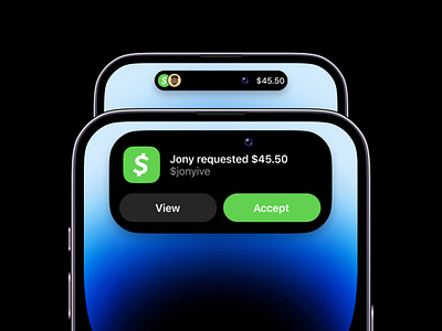 Dynamic Island app design cash app dynamic island ios ios 16 ios dynamic island iphone iphone 14 ui design