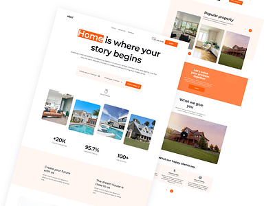 Rental Property Web site design figma graphic design landing landing page rental property rental web site site ui ux web