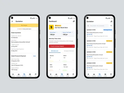 Bhinneka Seller App app b2b b2c design ecommerce quotation seller ui ux