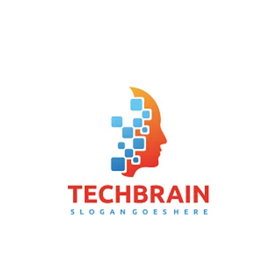 Tech Brain Logo 3d animation branding design graphic design motion graphics ui