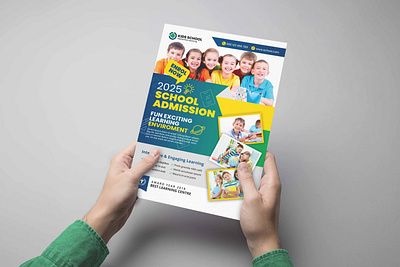 School Admission Flyer Template banner banner design branding business banner business flyer design flyer flyer design graphic design poster