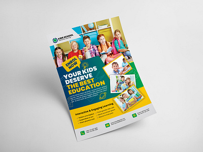 School Admission Flyer Template banner business business flyer design graphic design poster vector