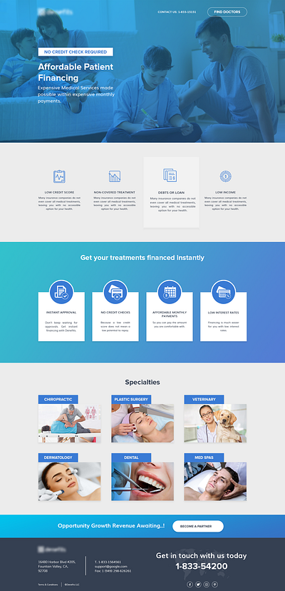 Medical Services landing page doctor webapp find doctor landing page medical landing page ui