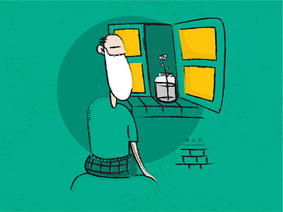 Alone man alone man character dasign graphic design illustrating illustration man character vector