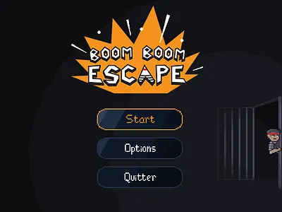 Boom Boom Escape animation pixel art school project speedrun video game