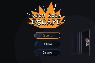 Boom Boom Escape animation pixel art school project speedrun video game