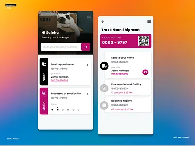 Order Tracking app design order sketch tracking vector