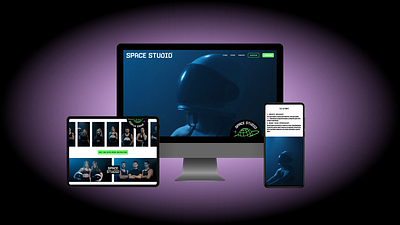 Space Studio - Fitness Studio & Booking App app astronaut booking branding design dev fitness logo nextjs responsive space spinning studio web