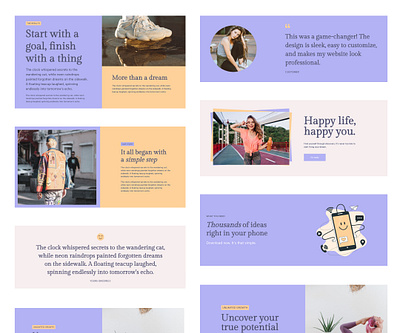 Vibrant & Playful Elementor Sections – Ready to Copy & Paste branding creative design elegant elementor free elementor templates illustration minimal template ui vibrant web design website design wordpress