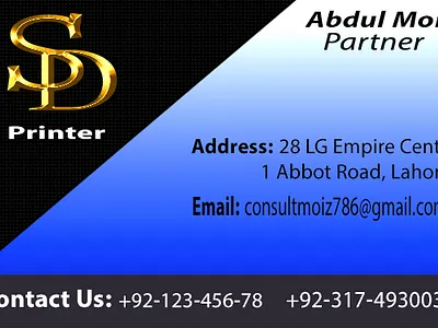 Business Card Design Back branding business card business card back business card design business card for printer shop business identity creative design graphic design graphic designer visiting card