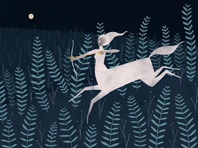 sagittarius shoot dreams angeladelavega digitalillustration illustration ilustración photoshop plants