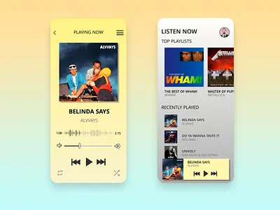 Mobile Player UI Concept app concept design mobile ui ux