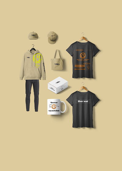 Bereal© 3d branding graphic design ui