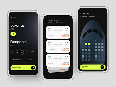 Flype - Flight Booking App🛫 booking app clean design flight app mobileapp travel app ui user experience user interface ux