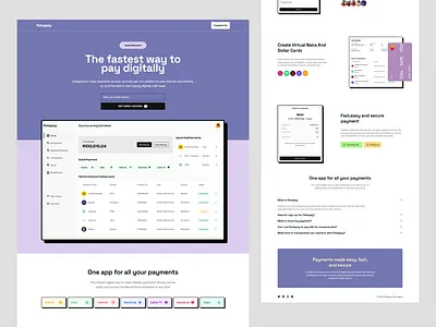 Flotapay Waitlist Website - V2 airtime payment bill bill payment branding design designer fintech illustration join waitlis landing logo recurring payment schedule payment ui ux waitlist web xd design