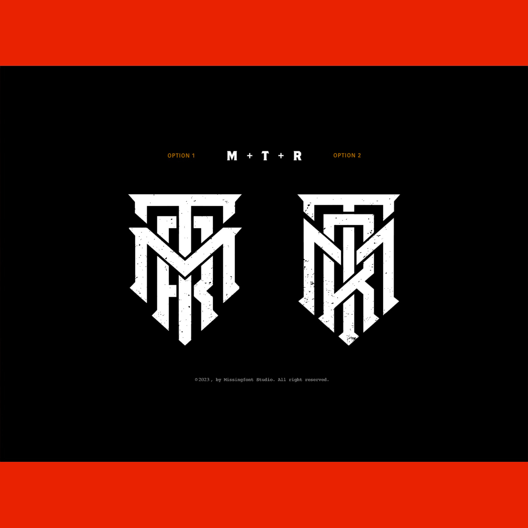 Example of Unique Monogram For Clothing Brand 