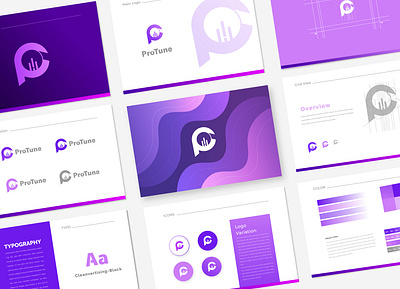 ProTune - Logo Design 3d animation brand guideline brand idenity brand manual branding design graphic design icon illustration logo motion graphics typography ui ux vector