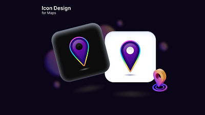 Daily UI Day 5 - Icon Design creative creative design creative icon creative icon design daily ui daily ui challenge day 5 daily ui deepika design icon design maps icon ui