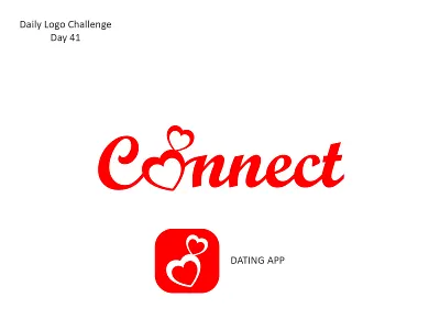 Dating App connect connection dailylogo dailylogochallenge date dating logo logodesign love relationship