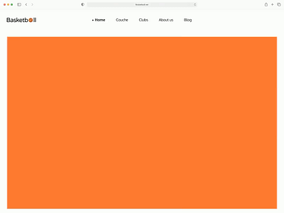 Basketb🏀ll - Web header blog clean design exercise header home landing modern motion sport ui ui web uiux ux ux web web web design website website design