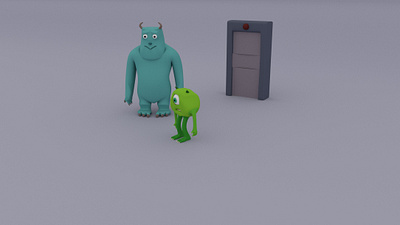 MONSTERS UNIVERSITY MOVIE 3d 3d character animation app branding design graphic design illustration logo motion graphics ui ux vector