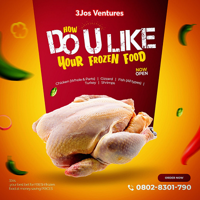 Do your like your frozen food banner. branding graphic design motion graphics