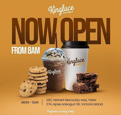 kinglace ice-cream branding graphic design