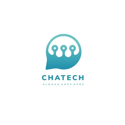 ChaTech Logo design graphic design ui ux vector