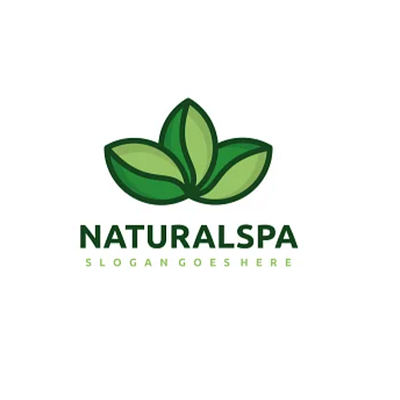 Natural Spa Logo animation branding graphic design illustration